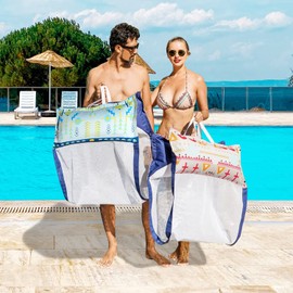 FindUWill 2 Pack XL Inflatable Pool Floats Adults - Fabric Pool Hammock Floats, Pool Floaties with Pump, 4in1(Chair, Raft, Saddle, Drifter) Hammock Floats for Adults