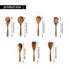 Oidnvay 9 PCS Wooden Spoons for Cooking, Utensils With Holder,