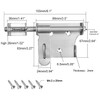 Sliding Barrel Bolt Gate Latch Lock, HLOMVE 6 Inch Heavy