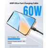SOOPII 6-Pack 0.7Ft Short USB C to USB C Cable,