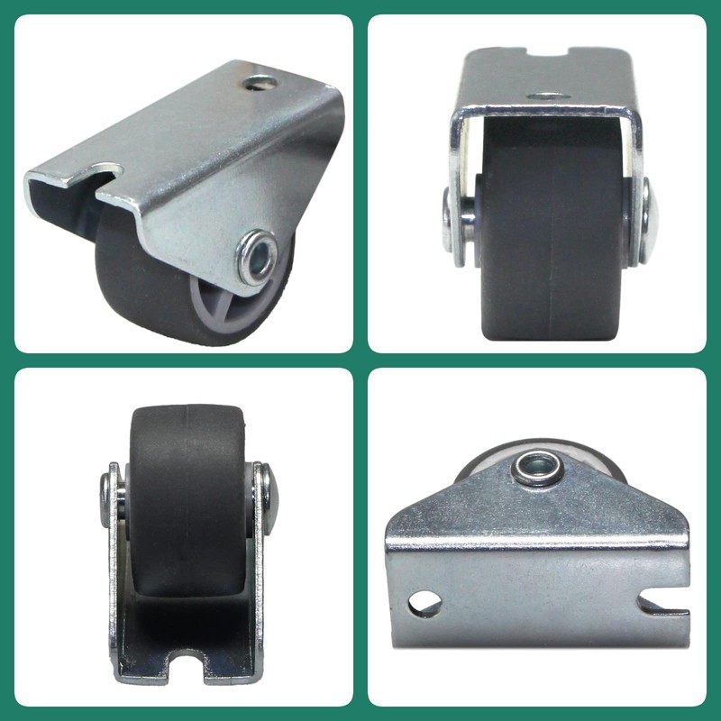 PRIOstahl Box Trestle Castors, Furniture Castors, Fixed Castors, Transport Castors,