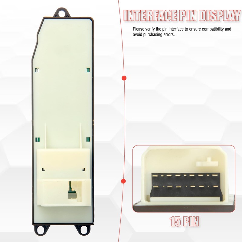Sianxaido 84820-12480 Master Power Window Switch Driver Side Compatible with