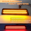 ZDEERAOTO Red LED Front & Rear Fender Side Marker Lights
