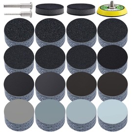 IROKCAKPT Sanding Disc, 3.0 inches (75 mm), Round Sanding Paper, 14 Types, Set of 140, Magic Type Sandpaper (#60#80#120#180#240#320#40#400#600#800#1000#1500#2000#3000#5000 x 1000 x 1000 x 1000 x 10 Sheets Woodworking DIY work For Car Polishing, Metal Pol