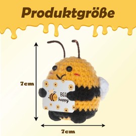 ClcIosis Lucky Charm Bee Sweet Bee Gifts Suitable Pocket Hug Bee Lucky Charm Gifts Lucky Bee Positive Gifts for Gift to Good Friends