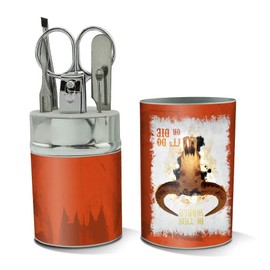 In This World It's Do Or Die Western Stainless Steel Manicure Pedicure Grooming Beauty Care Travel Kit