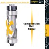 Akylin Carbide Compressiom Spiral Flush Trim Router Bit with 1/4"