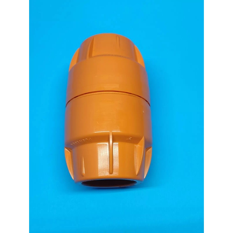 Dura-Line (1) DURA-LINE 20001847 2" PUSH LOCK COUPLER ORANGE MOLDED
