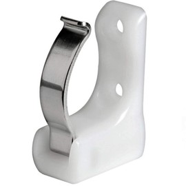 Spring clip for boat hook