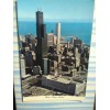 VINTAGE POST CARD AERIAL VIEW SEARS TOWER CHICAGO ILLINOIS