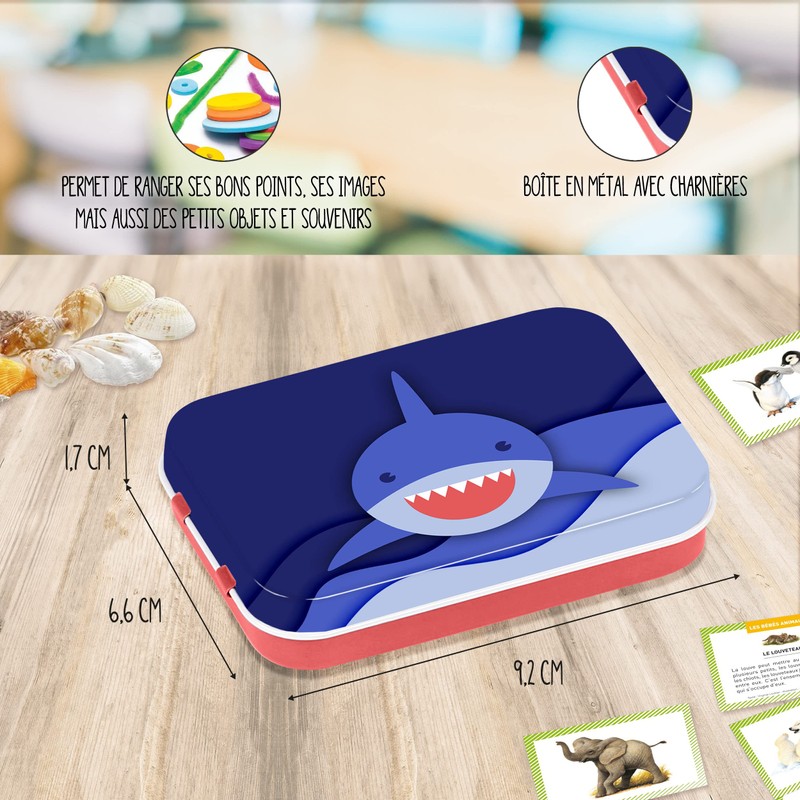 Viquel - Shark, shark, metal box for children