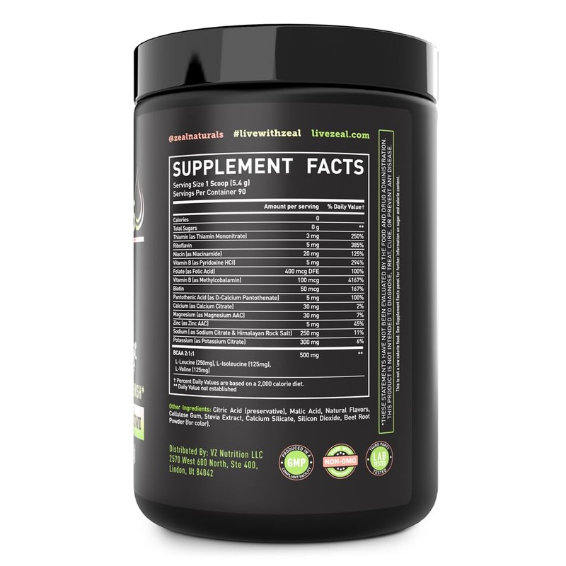 Zeal Electrolyte Powder - 90 Servings | Keto Electrolytes Powder