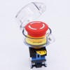 TWTADE / 22mm 1 NC 1 NO Red Mushroom Latching