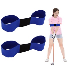 MVVM 2-Pack Swing Band Golf Trainer - Golf Arm Band Training Aid for Correcting Swing Connection & Arm Posture, Dual Hand Use for Indoor/Outdoor Practice