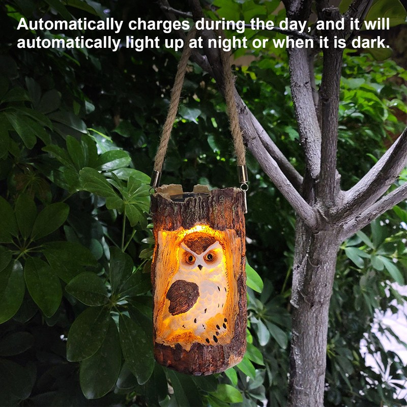 Owl Solar Light IP67 Waterproof High Simulation Eco Friendly Energy