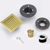 4 Inch Square Shower Floor Drain, Shower Drain Kit with