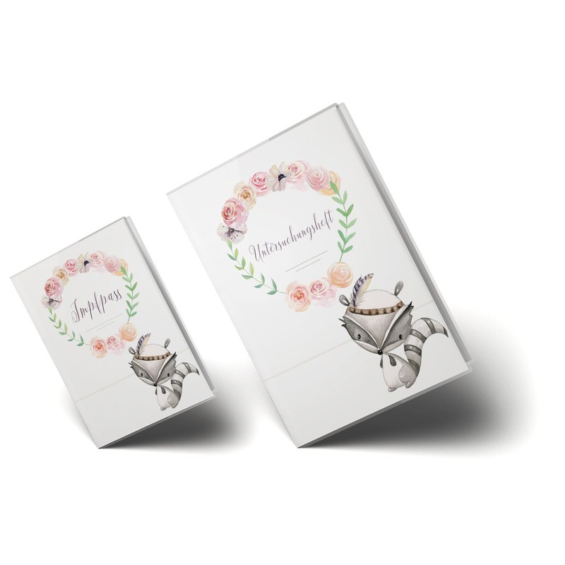 Customisable Set of 2 Covers for Baby Examination Records &