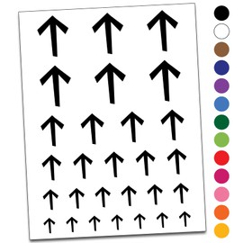 Norse Viking Dwarven Rune Letter T Temporary Tattoo Water Resistant Fake Body Art Set Collection - White (One Sheet)