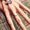 Elvish Ring Glow in the Dark, Elvish Rune Jewelry (Luminous