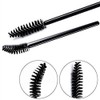 G2PLUS 50 PCS Black Eyelash Brushes Spoolies- Eyebrow Spoolie Brushes