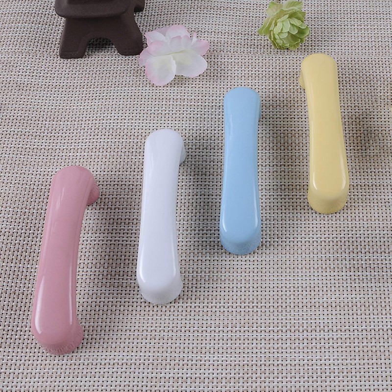 Txinmin Pink Ceramics Cabinet Pulls 3" (76mm) Hole Centers Cabinet