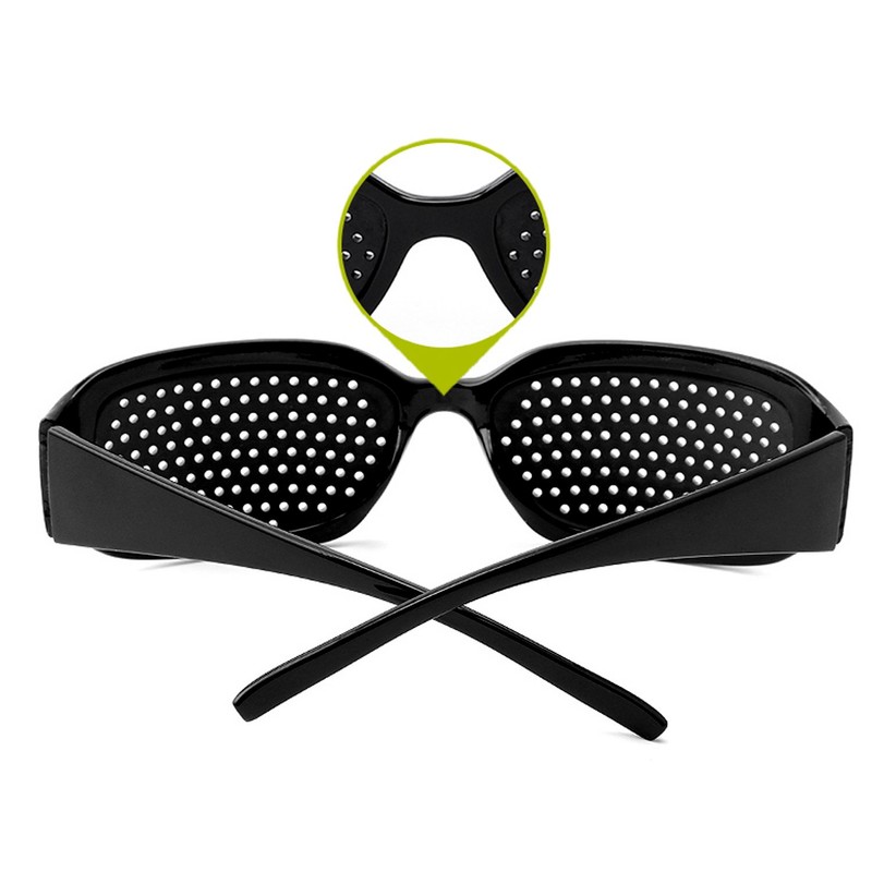 Grenhaven Pinhole Glasses for Eye Training - Black