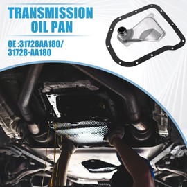 A ABSOPRO Oil Pan Gasket Kit #31728AA180/31728-AA180 with Gasket Transmission Oil Strainer Assembly Fits Su Baru Fits Im preza 2015-2019