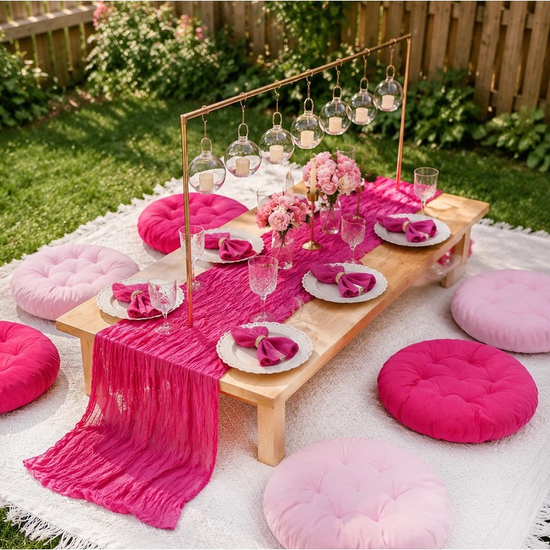 14-Piece Boho Picnic Blanket Set - 91" x 71" Outdoor