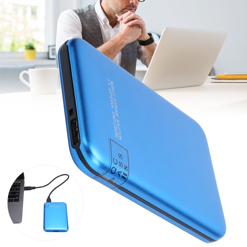 2.5in Mobile External Hard Drive Disk USB3.0 Portable HDD Blue