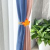LUOZZY 4 Pcs Maple Leaf Curtain Holdbacks Fall Theme Curtain