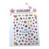 COLORF +1200 Stickers Para Uñas Calcomanías 12 Pzas Pegatinas