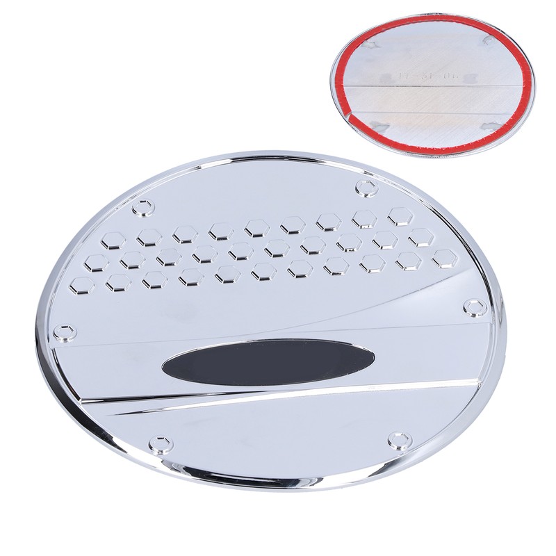 Fuel Tank Cover Trim Gas Cap Lid Chrome Decoration Replacement