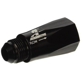 Aeromotive 15107 In-Line Full Flow Check Valve (Male -10 AN inlet, Female -10 AN outlet), Black