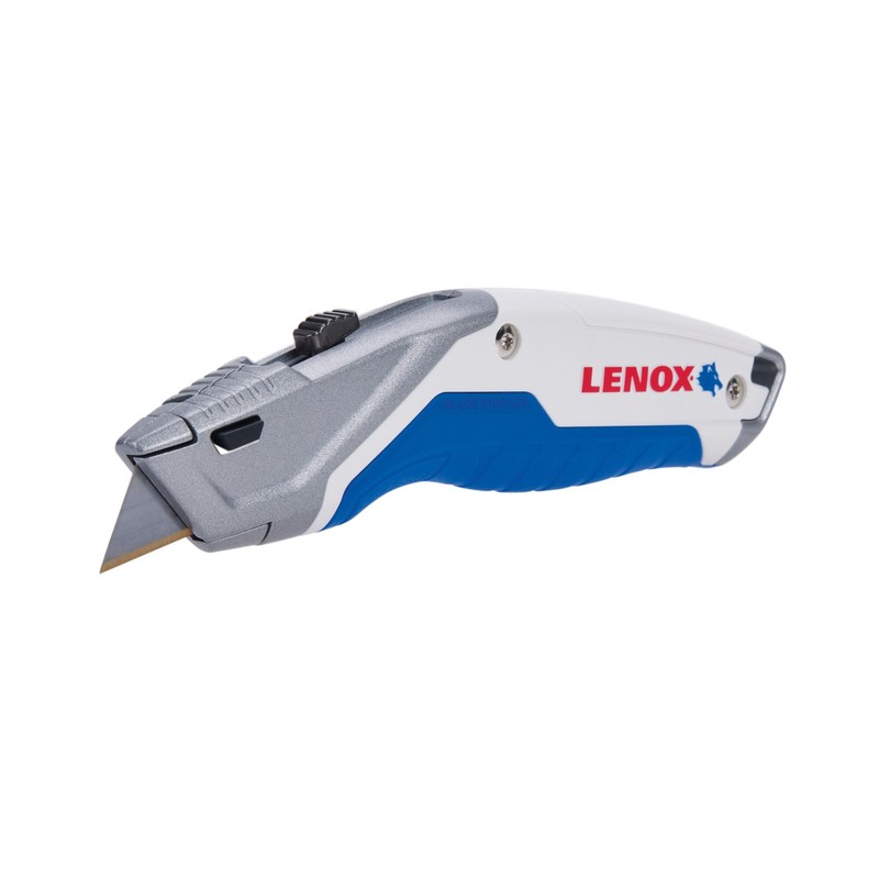 LENOX Utility Knife with 3 Bi-Metal Blades, Retractable, Foldable and