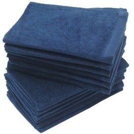 Georgiabags Big Deal! Cotton Terry Towel,Navy Color,Low Cost Bulk Towels at Wholesale Prices! (50 Count Pack) (50, Navy)