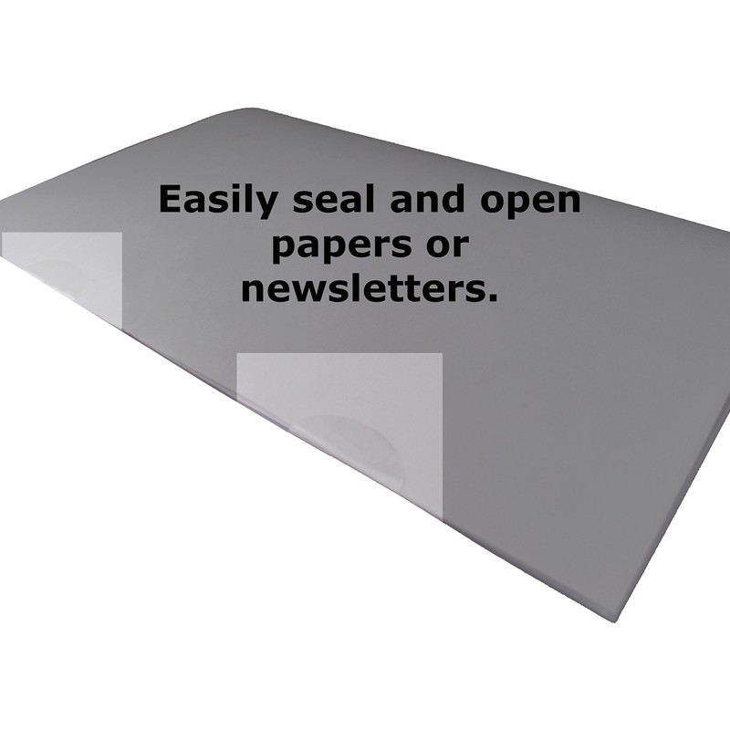 ChromaLabel 3/4 x 1 inch Clear Oval Wafer Seals 1000/Roll,