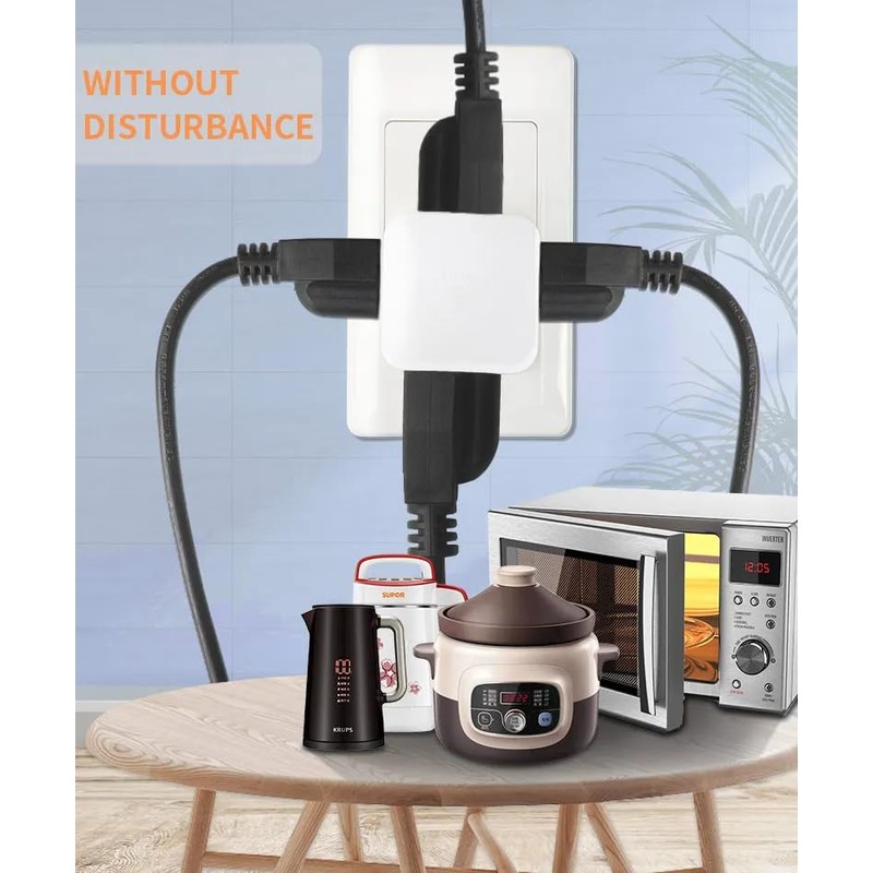 Generic Power Plug 4 outlets Wall Strip Cube (4 Way