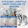 PROZADAHAO Adjustable Shower Head Holder, Bathroom Suction Cup Handheld Shower