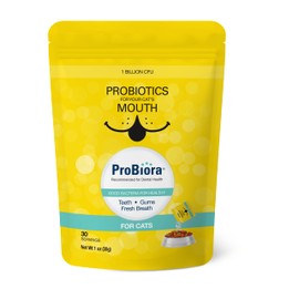 Probiora for Cats | Oral Care Probiotic Supplement | Pet Probiotics to Reduce Bad Breath | Cat Nutritional Supplement for Dental Health | 30 Servings (Jar) (30 Serving (Pack of 1), Pouch)