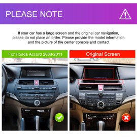 Fortdows FOR HONDA ACCORD 8 2008-2013 ANDROID 12 APPLE CARPLAY CAR STEREO GPS RADIO 2+32G
