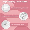 Acrylic Cupcake Stand, 3Tier Round Clear Cupcake Tower Display Dessert