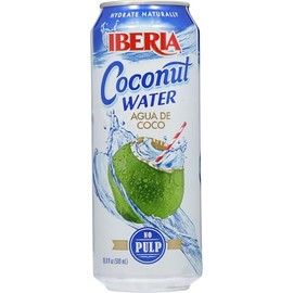 Iberia Coconut Water, No Pulp, 16.91 Fl Oz (Pack of 24)