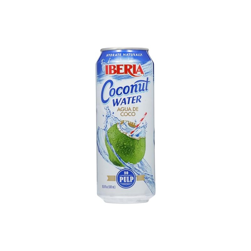 Iberia Coconut Water, No Pulp, 16.91 Fl Oz (Pack of