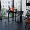 Pamray 39 Inch Computer Desk with Monitor Stand Small Home