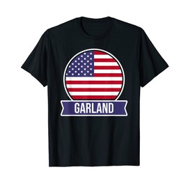 Garland - USA - American place name US flag design T-Shirt