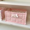 Snblzhef Fabric Quilted Storage Basket Cute Fabric Storage BOX Fabric