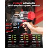 Eioehtl Cordless Impact Wrench, 1200N.m 1/2 Inch Brushless Impact Gun,