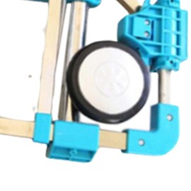 IEUDNS Luggage Cart with 2 Rotate Wheels, Lightweight Hand Truck Foldable, Folding Hand Trucks with 2 Elastic Ropes for Shopping Moving, Blue