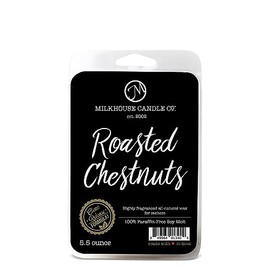 Milkhouse Candle Company, Roasted Chestnuts, Creamery Collection, Scented Soy Candle: Butter Jar Candle, Fragrance Wax Melts