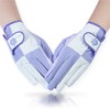 PREMINNO Golf Gloves Ladies Two-Handed Ladies Golf Gloves (19 (16.5cm-17.0cm),